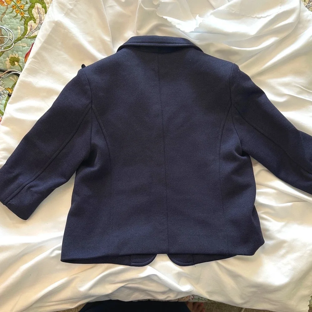 Mila Schon Kids Navy Blue Blazer School Uniform Jacket Gold Buttons Size 120